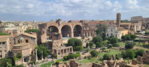 Vistas del foro romano desde el palatino