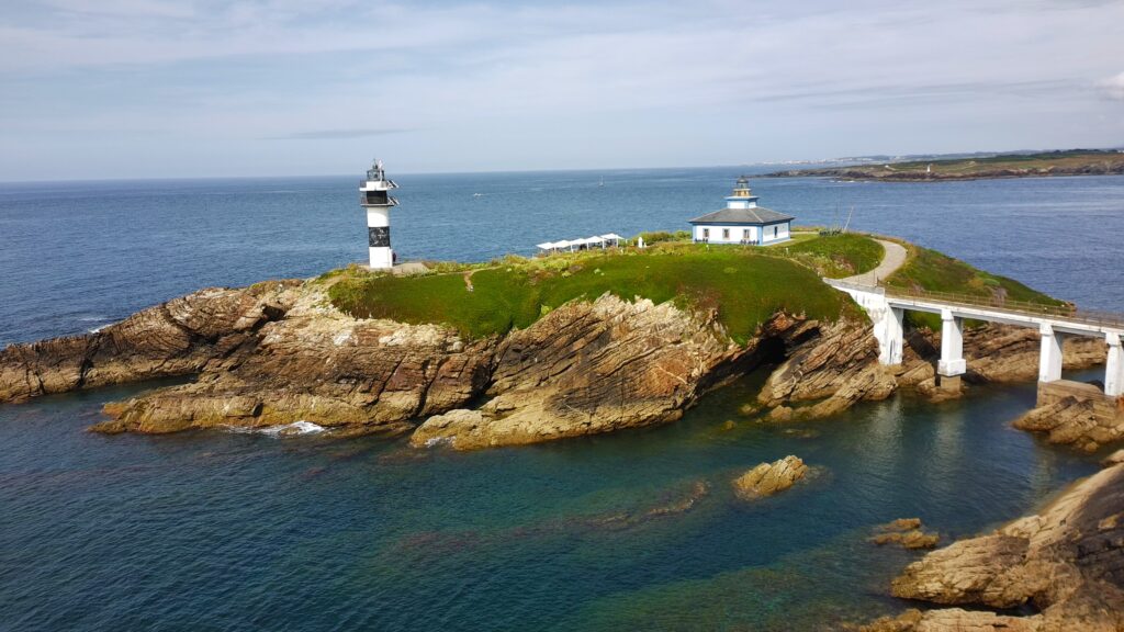 Faro de la isla pancha, ribadeo